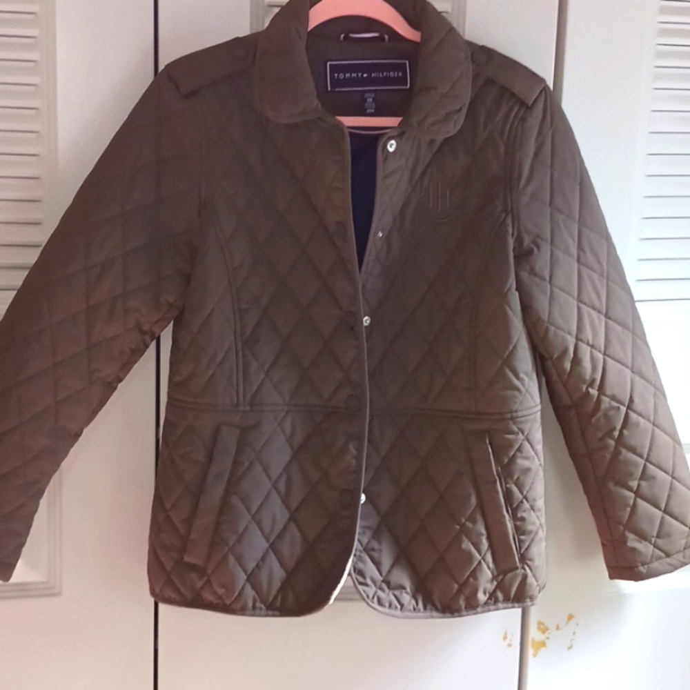 Tommy Hilfiger Quilted Olive Jacket